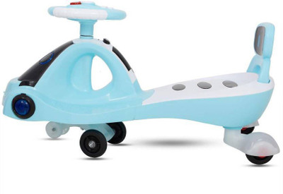 

Sajani Baby Swing Magic Car Free Wheel Magic Car Bin and Music (Blue Color) Car Non Battery Operated Ride On(Blue)