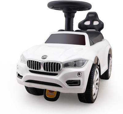 

A +B Foot To Floor Ride-On-Car (White) Car Non Battery Operated Ride On(White)
