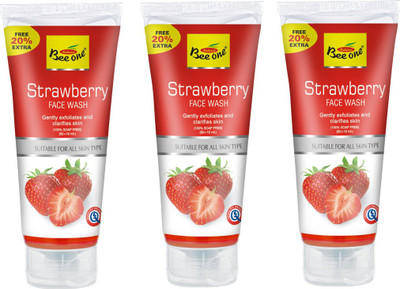 

BEEONE STRAWBERRY FACE WASH 180 ML (PACK OF 3) Face Wash(180 ml)