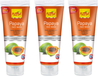 BEEONE PAPAYA FACE WASH 180 ML (PACK OF 3) Face Wash(180 ml)