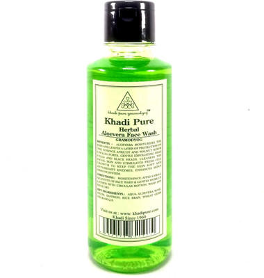 

Khadi PURE HERBAL ALOEVERA GRAMODYOG Face Wash(210 ml)
