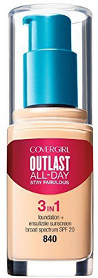 

Cover Girl Outlast All-Day Stay Fabulous 3-In-1 Foundation Natural Beige 1 Ounce (Packaging May Vary) Foundation(Brown)