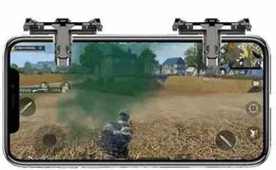 

Casadomani CZ PUBG Mobile Controller Sensitive Shoot Aim Buttons with Additional Left and Right Probe Shooting Triggers for Games for Android iOS Gaming Accessory Kit(Black, For Android, iOS, Wii)