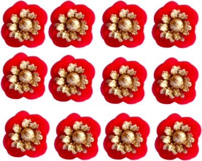 

DN 0222 Bun Clip(Red, Gold)