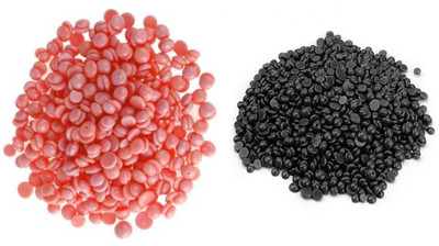 

BeautyQua Combo of Rose ( 100gm ) and Black ( 100gm) Hard Bean Depilatory Wax Wax(200 g, Set of 2)
