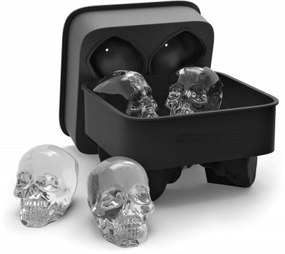 Iktu SkullIceMould-1pc Multicolor Silicone Ice Cube Tray(Pack of1)