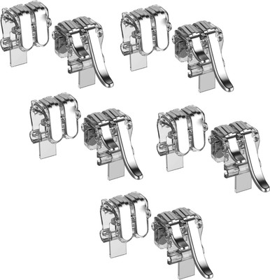 

ReTrack SET OF 5PC Metal Gamepad Double Trigger Fire Button Aim Key For PUBG v3.0 Rules of Survival Pubg Controller For Android & iSO Gaming Accessory Kit(White, For Android, iOS)