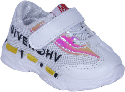 

FEETWELL Boys & Girls Velcro Sneakers(White