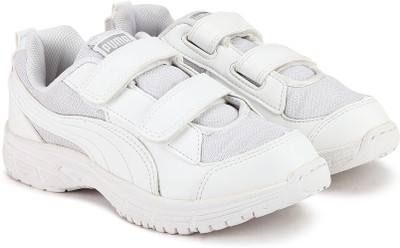 

Puma Boys & Girls Velcro Running Shoes(White