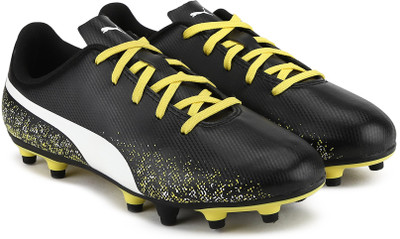 

Puma Boys & Girls Lace Football Shoes(Black, White