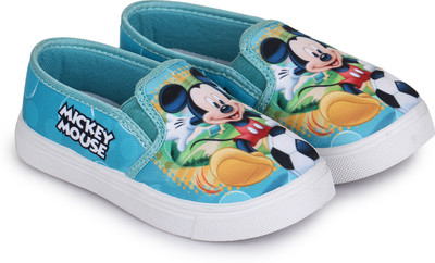 

Mickey Boys Slip on Sneakers(Light Blue, Sky blue