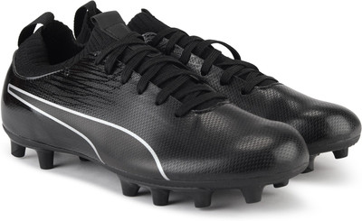 

Puma Boys Lace Football Shoes(Black, Black black silver