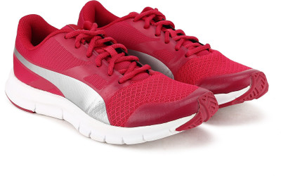

Puma Boys & Girls Lace Running Shoes(Pink, Silver