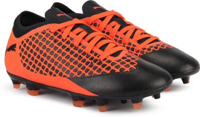 

Puma Boys & Girls Lace Football Shoes(Orange, Black