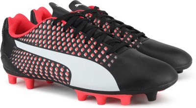

Puma Boys & Girls Lace Football Shoes(Black, White
