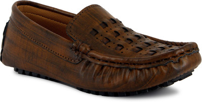 

Once More Boys Slip on Loafers(Brown