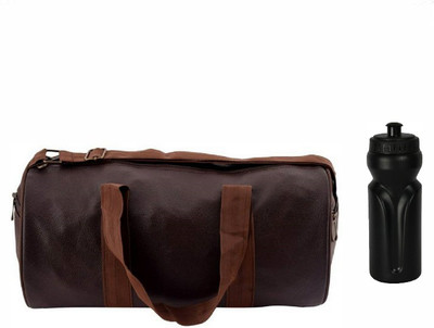 

SEASONFRANK all rounder(BROWN Gym Bag- 4 Gym/travel bag) WITH GYM SIPPER/BOTTLE 600 ML Gym & Fitness Kit