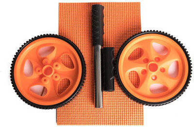 

Fitup Life Wheel Abs Roller Exercise Machine with Mat Gym & Fitness Kit