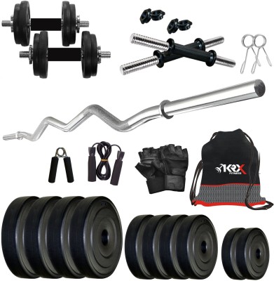 KRX 12 kg PVC COMBO 3 -SL Home Gym Combo