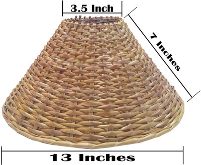 

RDC 13" Round Cane Hanging - B22 Holder Ring Size Hanging Lights (Pendant Lights) Lamp Shade(Bamboo)
