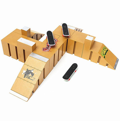 

BuyChoice Skate Park Ramp Parts For Tech Deck Finger Board Ultimate Parks 92C(Multicolor)