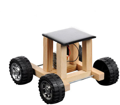 

BuyChoice Solar Powered Toy Wooden Car Racer Educational Gadget Children Kid'S Toys(Multicolor)