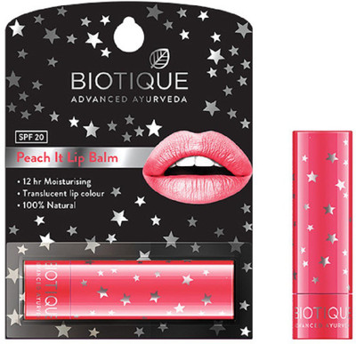 

BIOTIQUE BIO PEACH IT SOOTHING & DEEP NOURISHING LIP BALM WITH SPF 20, 4G (PACK OF 2) PEACH(Pack of: 2, 8 g)