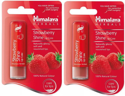 

Himalaya Shine Lip Care Strawberry Strawberry(Pack of: 2, 9 g)