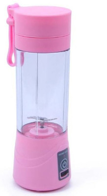 

TASHKURST USB Rechargeable Blender Mixer Portable Mini Juicer Juice Machine Smoothie Maker Household Small Juice 380 Juicer Mixer Grinder(Pink, 1 Jar)