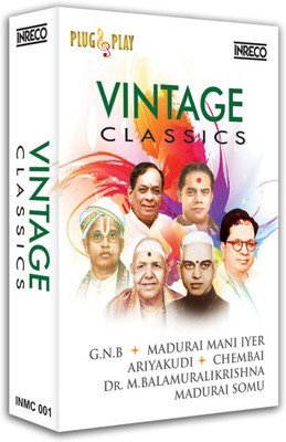 

Music Card - VINTAGE CLASSICS - 320 kbps MP3 Audio Pendrive Classic Edition(Tamil, Telugu, Kannada - G. N. BALASUBRAMANIAM, MADURAI MANI IYER, ARIYAKUDI RAMANUJA IYENGAR, CHEMBAI VAIDYANATHA BHAGAVATAR, DR. M. BALAMURALIKRISHNA, MADURAI SOMU)