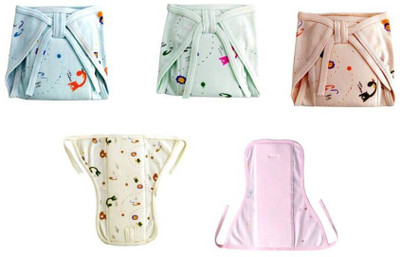 

Baby Shopiieee premium cotton padded reusable baby nappy - Pack of 5 -(6-9 Months)-JBC-04, Multicolor
