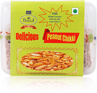 

Shree BABAJI Peanut Chikki 800 Grams Assorted Nuts(800 g, Box)