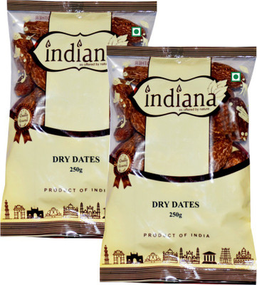 

indiana Dry Dates Premium Quality 500g (250 X2) Dry Dates(250 g, Pouch)