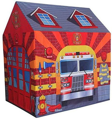 

latest radhe Kids Fire Engine Play Tent - Toddler Toys,Playhouse Children Indoor & Outdoor,Foldable(Multicolor)