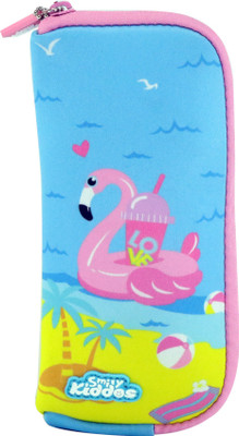 

Smily Kiddos 1 Duck Art Polyester Pencil Box(Set of 1, Light Blue)