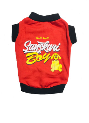 

Wuff Wuff T-shirt for Dog(red