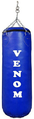 

Venom 6.0 Feet Long, Synthetic Leather Material, Blue Color, Unfilled with Hanging Chain Hanging Bag(6.0, 72 kg)