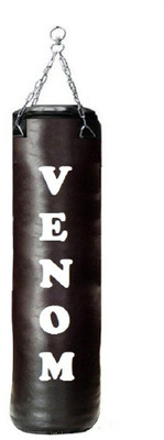 

Venom 6.0 Feet Long, SRF- ECONOMIC Material, Black Color, Unfilled with Hanging Chain Hanging Bag(6.0, 72 kg)