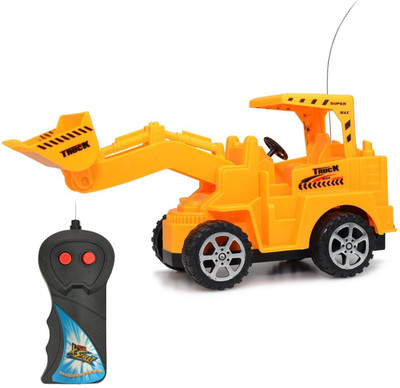 

TOYGALAXY wireless remote control jcb truck for kids(Yellow)