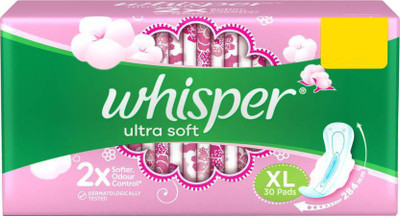 

Whisper Ultra Soft XL Wings Sanitary Pad(Pack of 30)