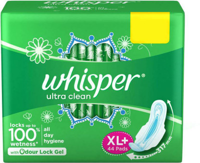 

Whisper Ultra Clean XL Plus Wings Sanitary Pad(Pack of 44)