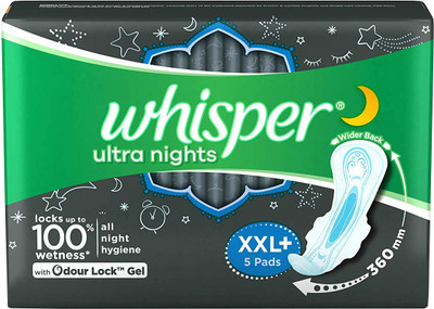 

Whisper Ultra Nights XXL Wings Sanitary Pad(Pack of 5)