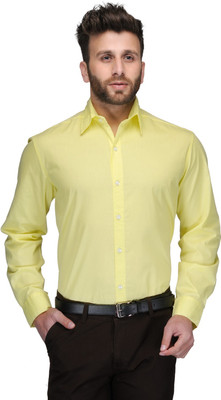 

FabTag - Being Fab Men's Solid Casual Yellow Shirt
