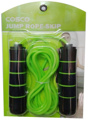 Cosco Jump Rope Skip (Size L-275cm) Speed Skipping Rope(Green, Length: 275 cm)