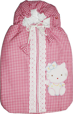 

Guru Kripa Baby Products Presents New Born Baby Soft Cotton Fabric Baby Hooded Blanket Wrapper Sleeping Bag(Pink