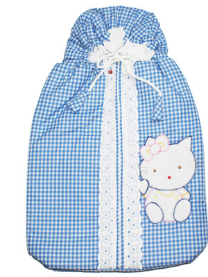 

Guru Kripa Baby Products Presents New Born Baby Soft Cotton Fabric Baby Hooded Blanket Wrapper Sleeping Bag(Blue