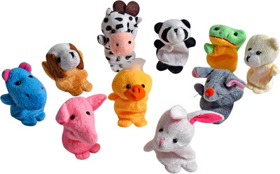 

Ultra Animal Finger Puppet Soft toys for Baby Boy And Girl Birthday Gift (Set of 10) Finger Puppet - 5 cm(Multicolor)