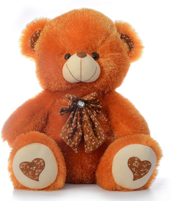 

Dimpy Stuff Mettalic Bear In 40MM Pile Fabric Sitting 60Cm - 60 cm(Brown)