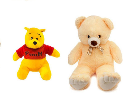 

Arvel two combo pack 4 feet cream teddy bear / cute pooh teddy bear /hug able teddy bear/ lovely valentine gift teddy bear/ high quality teddy bear - 121.11 cm(Cream)