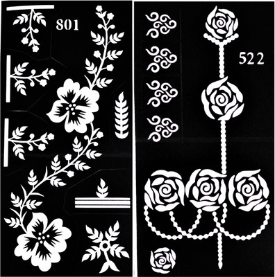 

ARR Henna Stencils HS 801 & 522(HENNA ARABIC DESIGN)